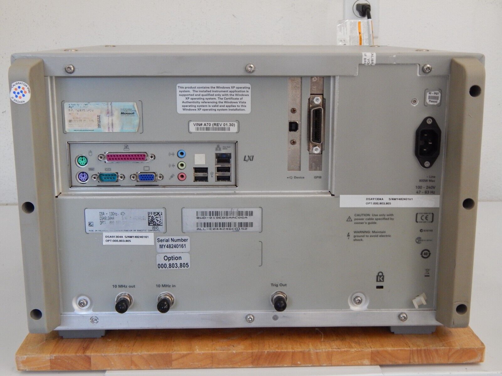 Keysight DSA91304A 'every option' 13Ghz 40Gs/s oscilloscope, cal'ed with data Keysight DSA91304A 'every option' 13Ghz 40Gs/s oscilloscope, cal'ed with data